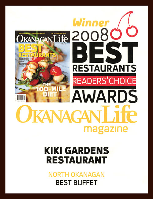 Best Restaurants of the Okanagan - 2008 Best Buffet